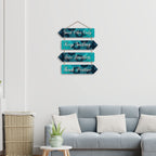 Artvibes Good Vibes Only Keep Smiling Designer Wall Hanging Wooden Art | Quotes Decor Item | Wall Illustrations | Office Decoration Item | Wall Art Print | Inspirational quotes | Gift Items (WH_4406N)