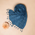 STOLE STUDIO Elegant Luxurious Sequence Viscose Stole Scarf (Teal Blue)