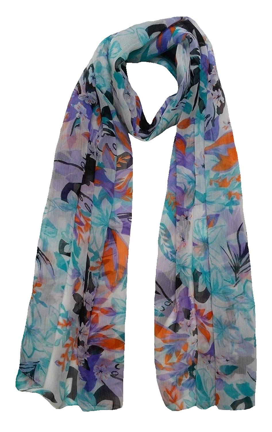 MAGIC Printed Combo Scarfs for Girl's, Ladies and Women Light Weight and Soft Poly Cotton Fabric Scarves (Multicolor,S05-(Pack of 6)