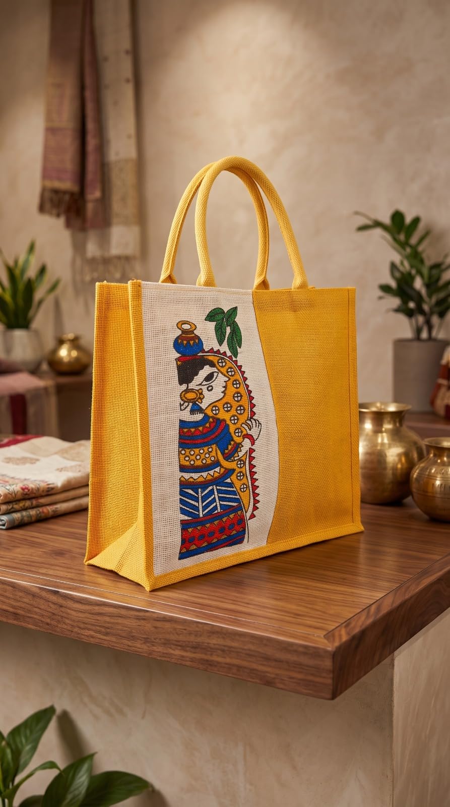 NEXUS Madhubani jute Bag