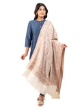 Naureen Women Faux Pashmina Kashmiri Jamawar Shawl, Warm and Soft, 40x80 inch