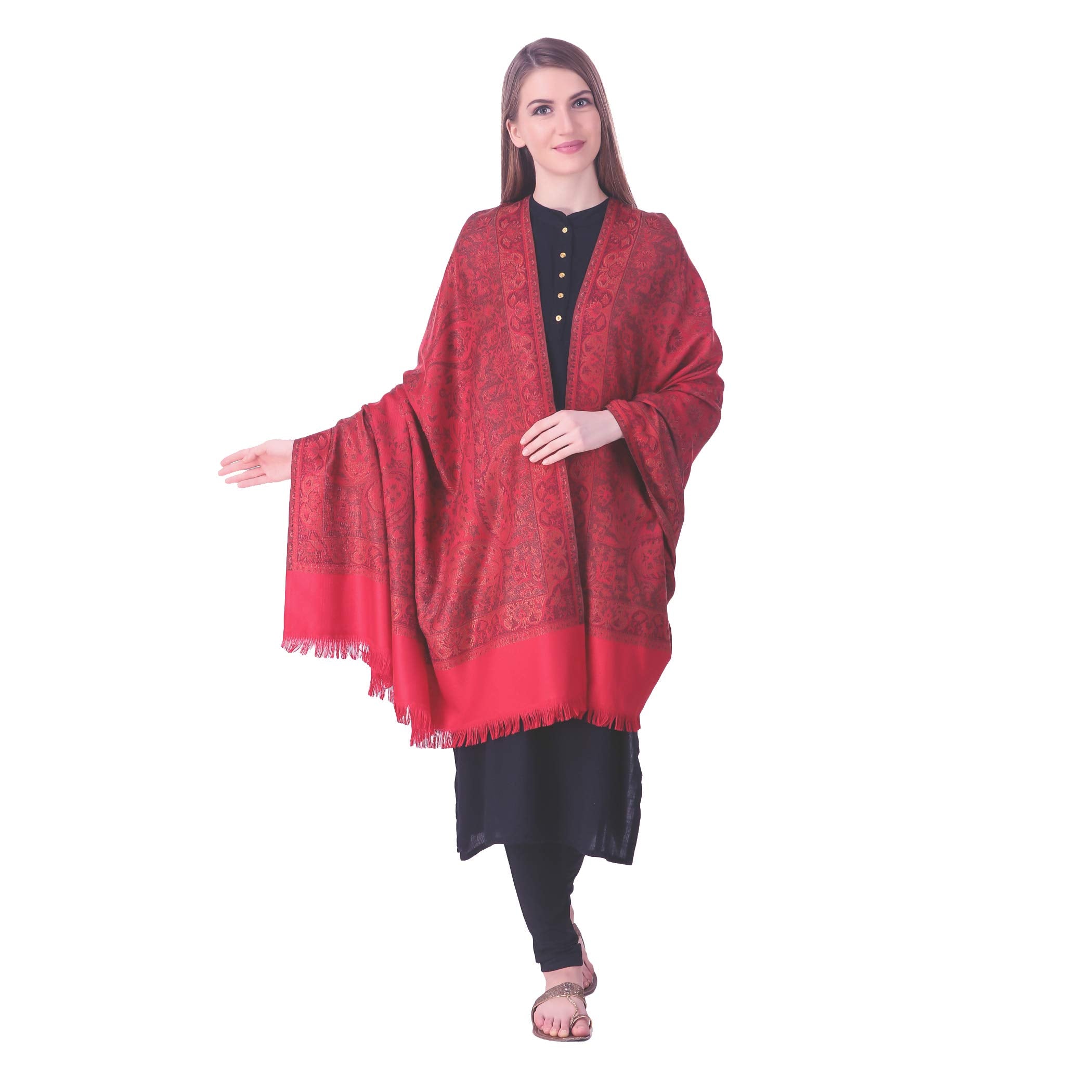 BRAVEZI Women's Soft Woolen faux Pashmina Shawls