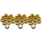 MILAPARK CRAFTS 36 Pcs Gold Tealight Candle Holder Stands – Round Diya Stand for Pooja Thali Decoration, Festivals, Weddings, Anniversary & Christmas Décor (36)