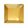 Kruvad Stainless Steel Gold Hammered Decorative Tray for Vanity Perfume Jewelry Makeup Organizer Square Serving Plate for Snacks Dry Fruits Dining Table Dresser Bathroom Counter & Home Decor