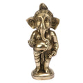 Svarup Brass Standing Ganesha Idol in Gold Color Height 5 Inch Weight 1 Kg