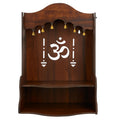 HOMEWEY DECOR Wooden Home Temple Handcrafted Support Heavy Idols Luxurious Finish Pooja Mandir for Home and Office Wall Mount for Room (Design5)