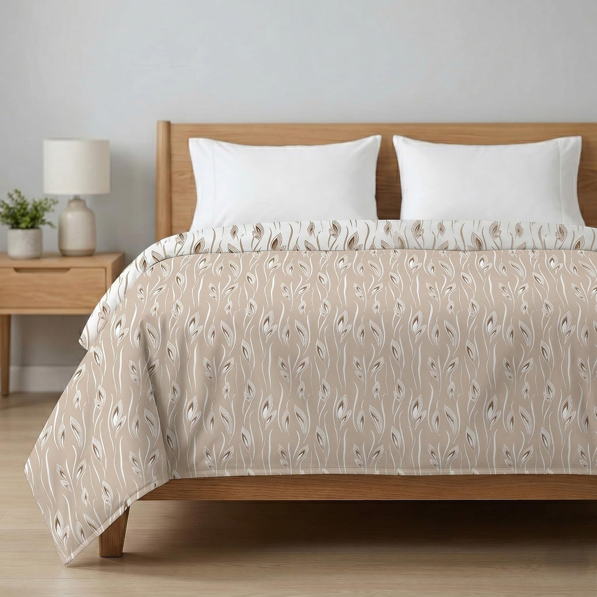 AYKA 100% Cotton Dohar Double Bed 85x96 Inch (216x244 cm) | 150 GSM Lightweight Cooling AC Blanket | Soft Breathable Modern Style Summer Comforter | Reversible Printed Quilt (5, Single) Kafalo