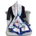CrossKulture Printed Poly Silken feel Scarf Stole for Women | Stylish, Soft, & Lightweight | Satin Feel Neck, Hair, Head Scarf for Women (Colour_61)