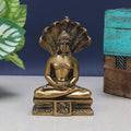 SVARUP Brass Parshvanath Tirthankara Jain God Lord Parshwanath Bhagwan JI Statue Figurine Height 5 Inch