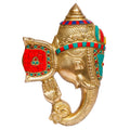 ARTVARKO Brass Ganesh Bhagwan Wall Hanging Idol Ganesha Statue Ganpati Murti for Home Entrance Décor Diwali Gift Ganesha with Large Ear Height 11 Inch.