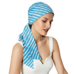 The Headscarves Beautifull Cotton Printed Headwraps Headscarf for Women Free Size SkyBlue