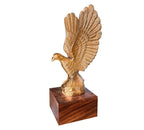 DSH DSH Flying Eagle Statue Sculpture Decorative Handmade Garuda Statue for Home Decor Office Table Decoration Handcrafted Showpiece (Medium)
