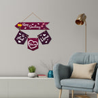 Artvibes Wall Hanging Home Decorative Wall Art for Living room | Bedroom | Gifts | Wall Hanger for Decoration | Modern Decor | Artwork | Wall Sculpture | Signs & PlaquesArt Print (WH_6422NR)