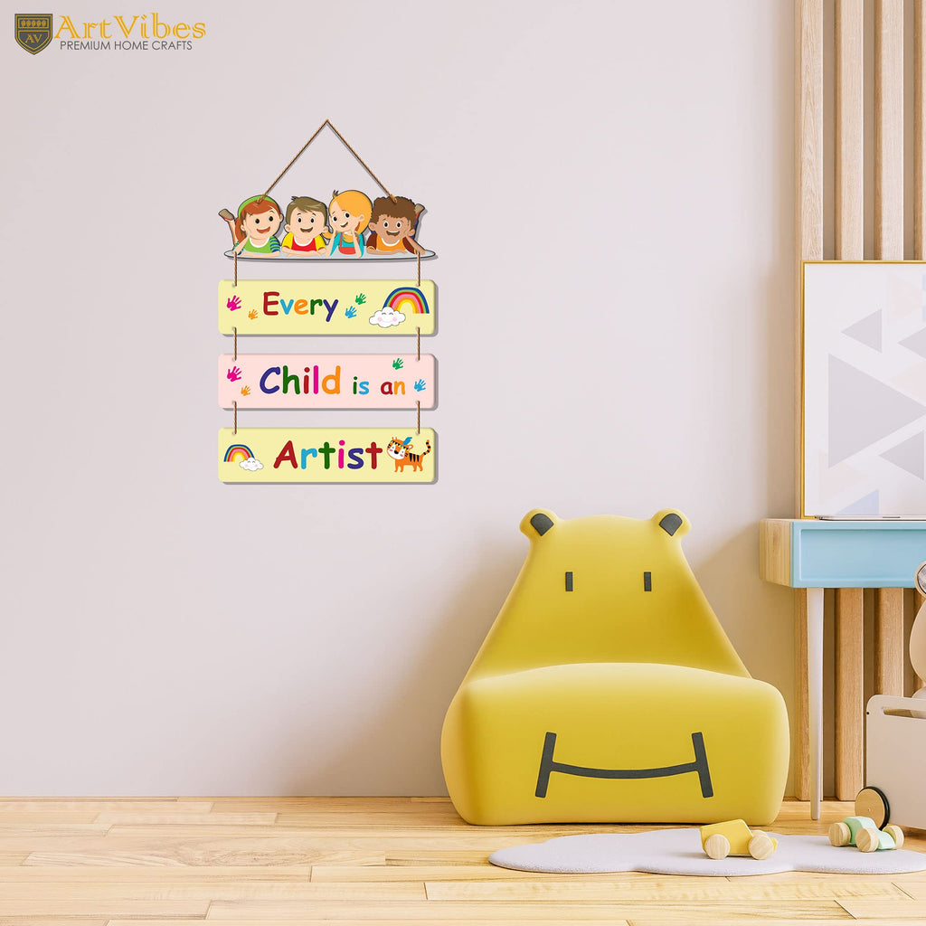Artvibes Positive Quote Designer Wall Hanging Wooden Art | Quotes Decor Item | Wall Poster | Office Decor | Inspirational Quotes Wall Art | Mdf Wall Decoration | Unique Gift Items (WH_6903N)