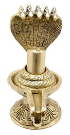 ARTVARKO Shivling Idol Brass Shiva Murti Shivlingam Puja Statue God Mandir Temple Pooja Puja Home Decor Vastu Showpiece Height 6 Inches