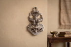 KridayKraft Metal Nazar Battu with Naag Ganesha for Nazar Suraksha (Evil Eye), Suraksha Kawach Mask for Home, Office, Wall & Door Hanging Decor Accessories, Vastu Showpiece (Silver)