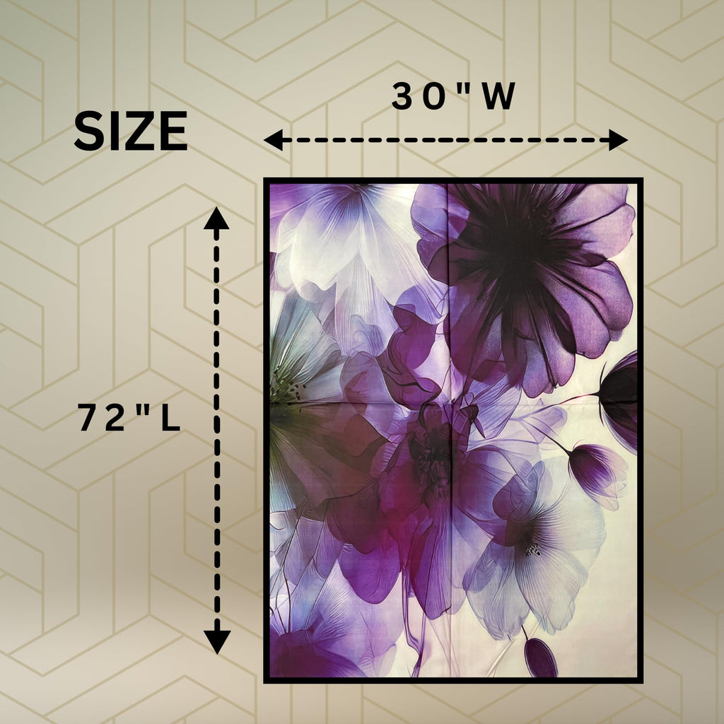 FAHABO Iconic Collection Digital Print Swiss Butter Cotton Scarf Stole for Women (Orchid Purple - Pu)