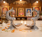 KridayKraft Fish Shaped Diya Set of 2 pcs – Traditional Diya for Puja & Home Decor Aluminium (Pack of 2)