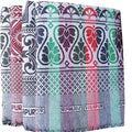 AYUS Cotton Blanket Solapur Chaddar Super Soft Printed 58 X 88 Inches(Multicolor) | TC - 250 (Set of 2, Multicolor-2) Kafalo