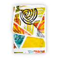 Divine Casa Cotton Geometric Print 120 GSM New Born All Season Ultrasoft Single Baby Blanket for Babies (Lime Peach, 135 x 100 CM) Kafalo