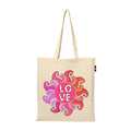VVWV Tote Bag | 100% Organic Cotton Shopping | Grocery | Tote Bag Women Office College Grocery Vegetable Bags Market, Canvas Tote Bag 15kgs Capacity 13 x 15.7 Inch (Love)
