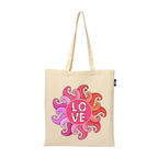 VVWV Tote Bag | 100% Organic Cotton Shopping | Grocery | Tote Bag Women Office College Grocery Vegetable Bags Market, Canvas Tote Bag 15kgs Capacity 13 x 15.7 Inch (Love)