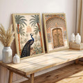 Madhubani Art Paintings, Painting For Wall Living Room, Peacock Vastu Painting, Set of 2 ArtX