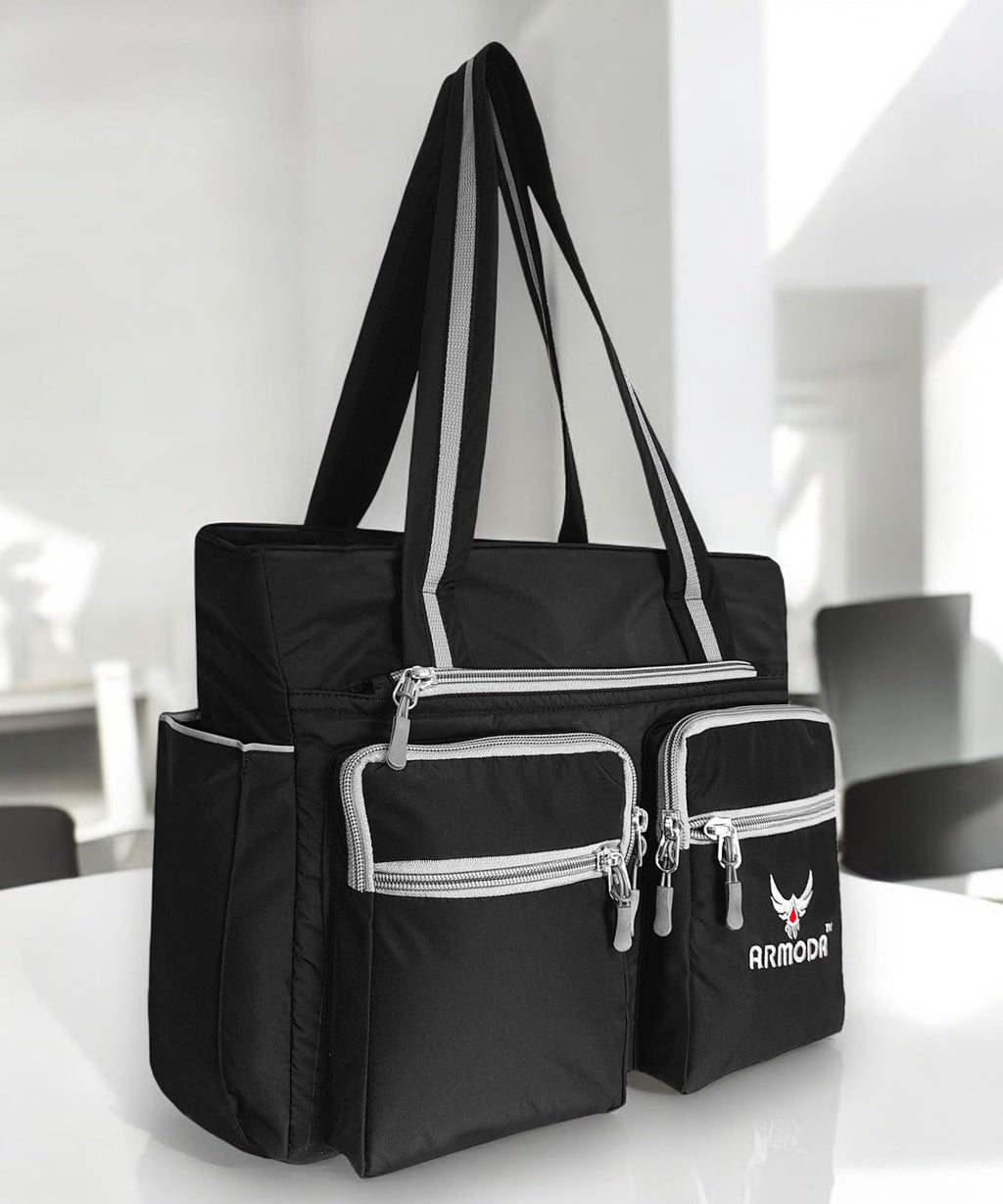 ARMODA Multipurpose Women Shoulder And Classic Tote Bag (Black)