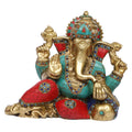 ARTVARKO™ Brass Ganesha Ganesh Big Statue for Home Entrance Decor Ganpati Idol Murti Marriage Gift Good Luck Success Diwali Puja (11x6x9.5 Inch)