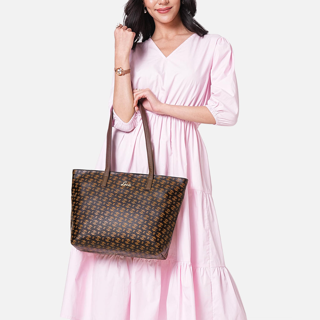 Lavie Women’s Mono LL Adele Tote Bag for Women | Tote Handbag for Work | Ladies purse | Stylish Shoulder Bag | Gift for Women