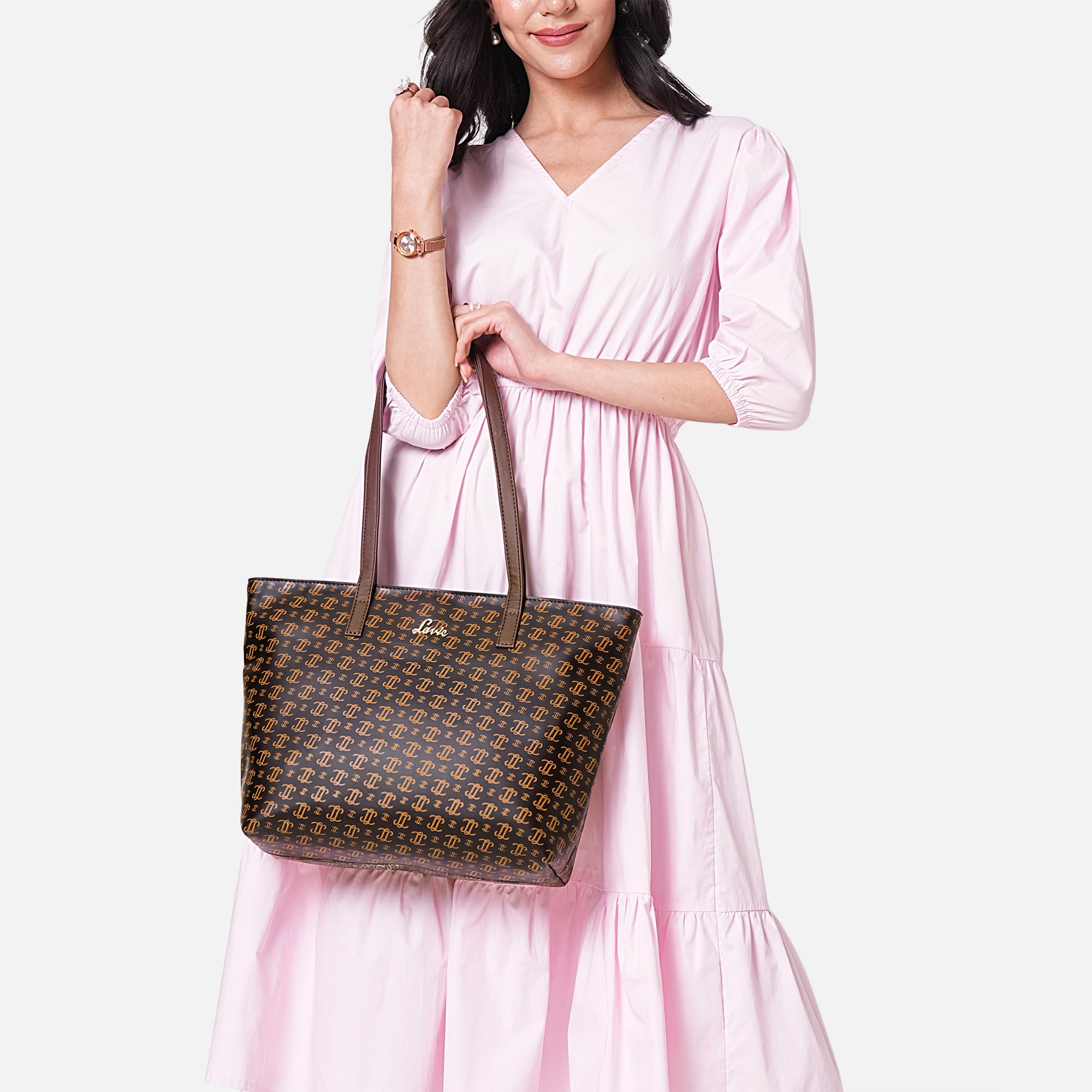 Lavie Women’s Mono LL Adele Tote Bag for Women | Tote Handbag for Work | Ladies purse | Stylish Shoulder Bag | Gift for Women