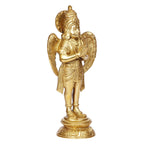 ARTVARKO Brass Garuda Idol Statue Vishnu's Vehicle Eagle Bird Murti for Home Decor Vaastu Feng Shui Vastu Lucky Charm Marriage Gift Height 8 Inch