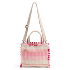Boho Girl Mini Tote Bag for Women Whimsical Jacquard Handbag with Adjustable Strap Stylish and Elegant Ladies Crossbody Shoulder Purse, Sling Bag Perfect Birthday, Anniversary and Wedding Gift