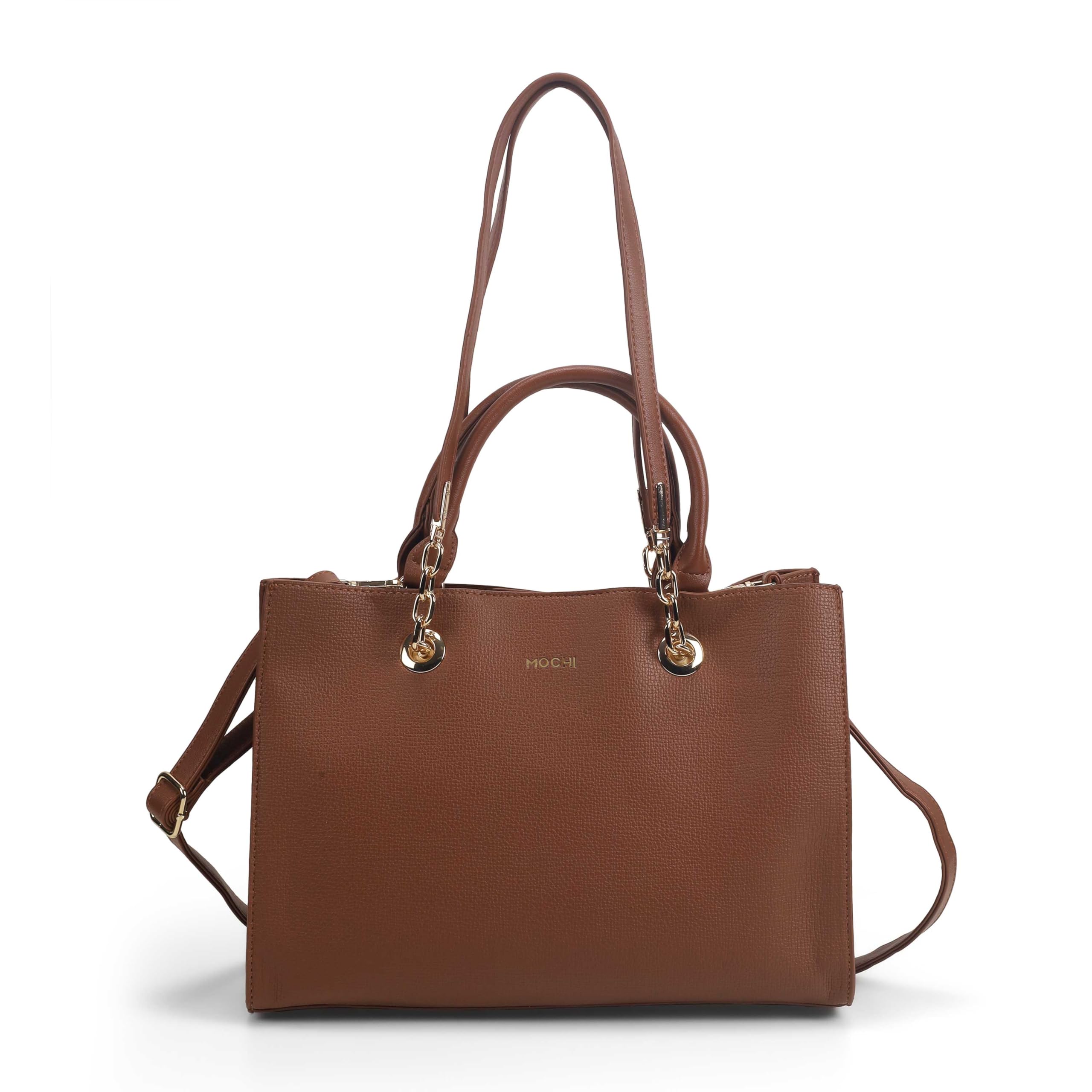 Mochi Women's Brown Aveline Tote Handbag(66-740)