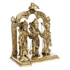 ARTVARKO™ Ram Darbar Statue Shree Ram Ji Sita Laxman Hanuman Brass Idol Murti for Home Office Mandir Temple Puja Gift Height 11 Inches