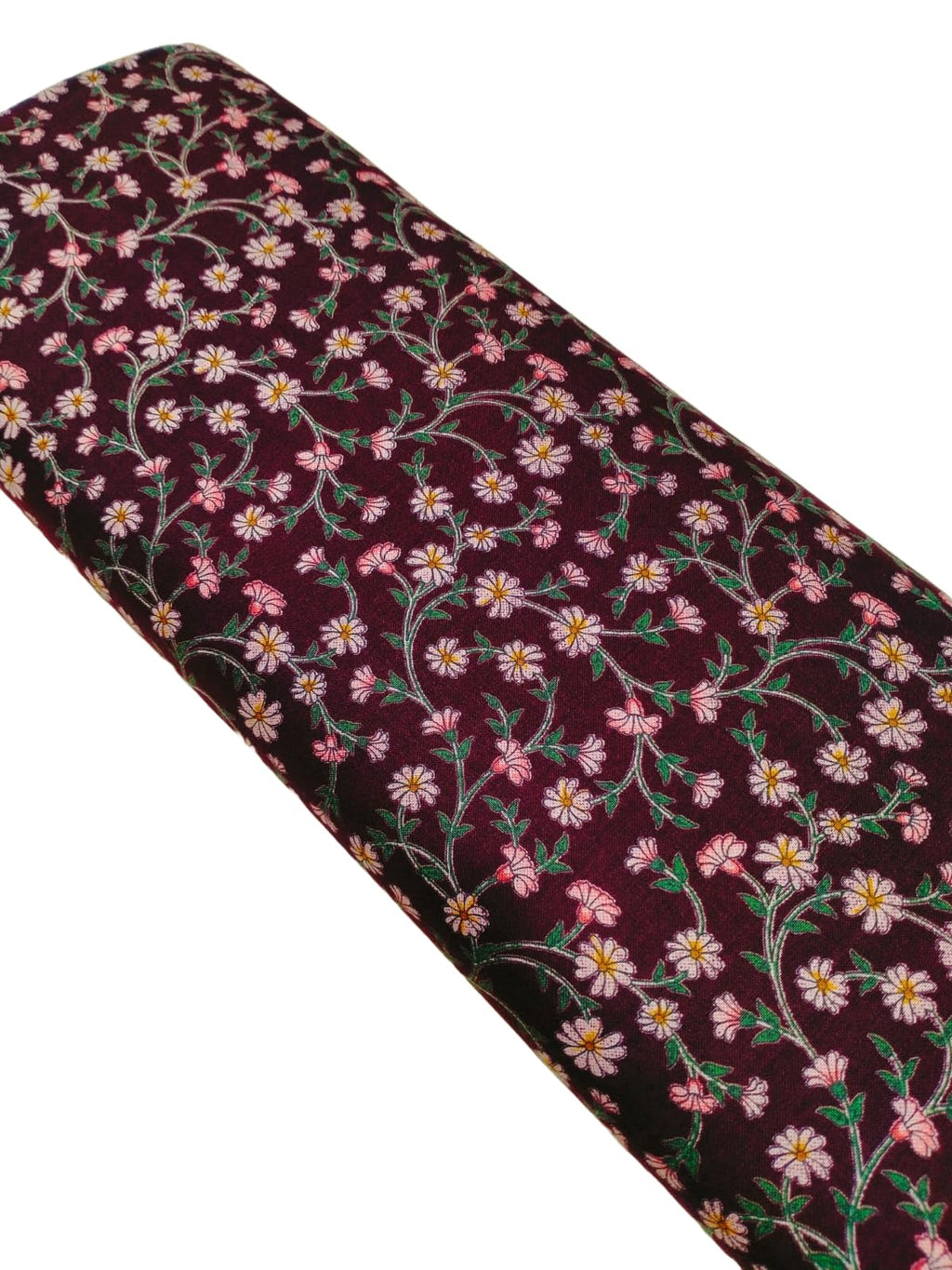 Namastyle Winter Woolen Spun Pashmina Small Floral printed UN Stitched Kurti Running Material For Women Width - 44 (wine, 2)