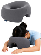 FOVERA Face Down Pillow for Massage Table & Bed, Prone Face Pillow for Stomach Sleeping, Cushion for Post Eye Surgery Recovery, Soft & Comfortable, Removable Washable Cover