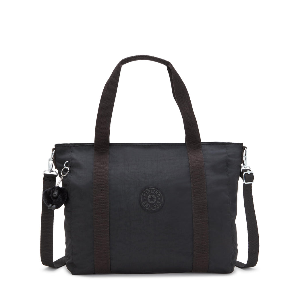 Kipling Women's Asseni Tote Bag, black noir, One Size