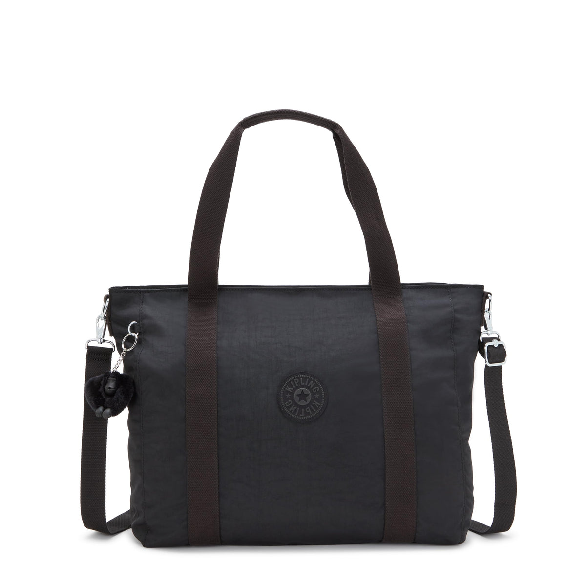 Kipling Women's Asseni Tote Bag, black noir, One Size