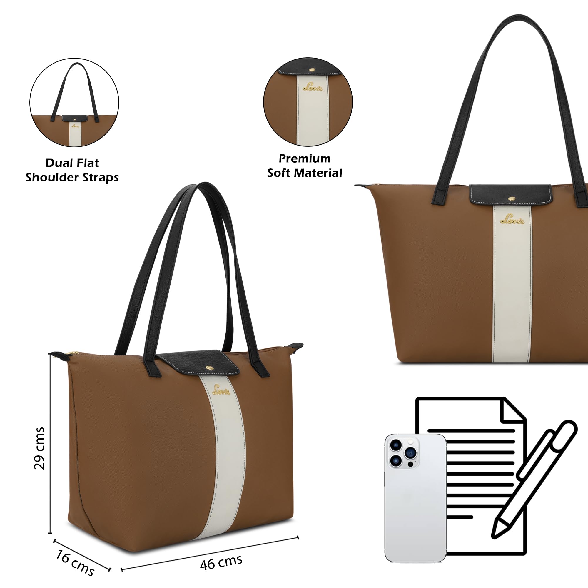 Lavie Women's Vincy Tote Bag | Tote Bag for Work | Ladies Purse | Stylish Shoulder Bag | Gift for Women