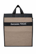 Canvas Shopping Bag Big Heavy Duty Large Eco Cotton Cloth Grocery Shopping Bag for Men Ladies Vegetable Milk Fruits with Hand Carry Handle Lunch Box Jhola Tote Bags Medium Size 48x40x18