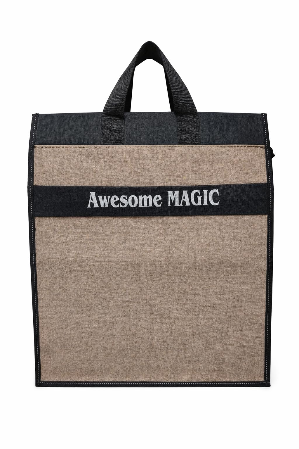 Canvas Shopping Bag Big Heavy Duty Large Eco Cotton Cloth Grocery Shopping Bag for Men Ladies Vegetable Milk Fruits with Hand Carry Handle Lunch Box Jhola Tote Bags Medium Size 48x40x18