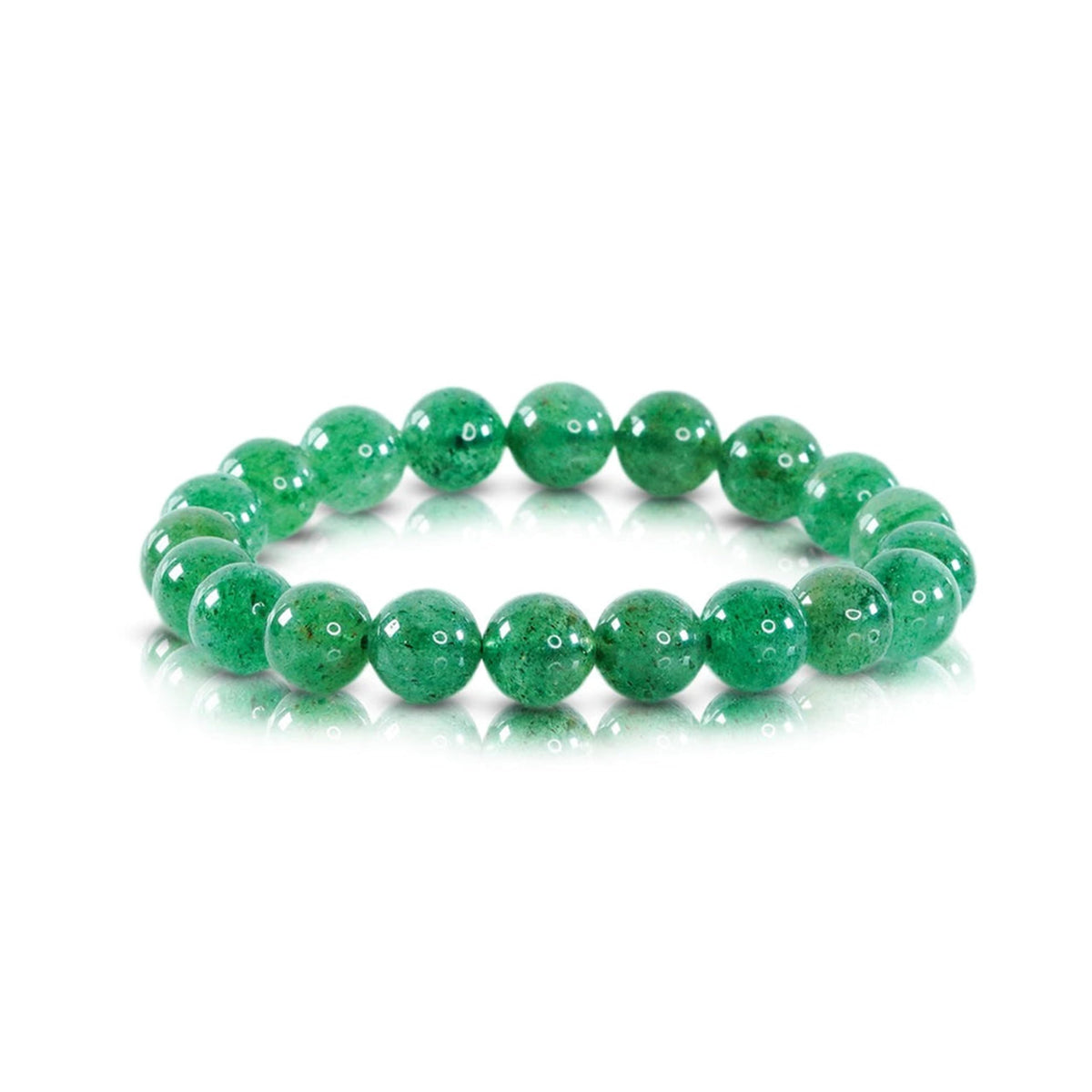 LIFE CHANGING ASTRO Natural Green Aventurine Quartz Bracelet for Men & Women, Healing Crystal Beaded Bracelet for Luck, Prosperity & Emotional Balance, Spiritual Energy Stone by Acharya Lavbhushan Ji