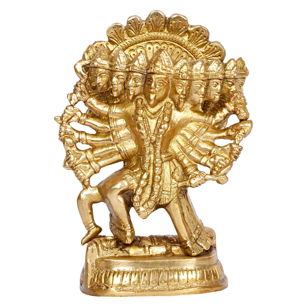 ARTVARKO Brass Kali Maa Murti Maha Kali Mahakali Kalika Maa Statue Sculpture Idol Puja Murti 6 Inch.