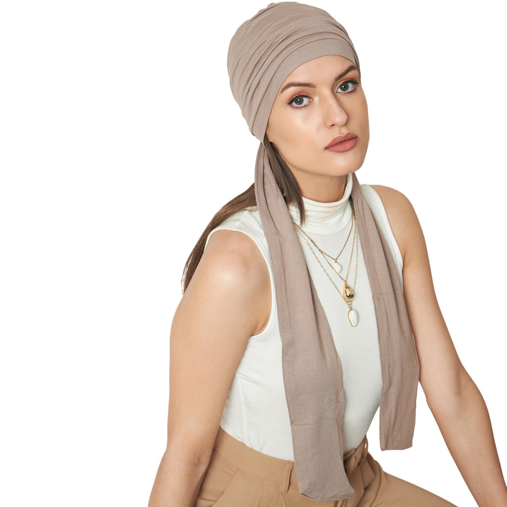 The Headscarves Women's Bamboo Viscose Prana Scarf For Hair Loss Chemo (HS131_Champagne)