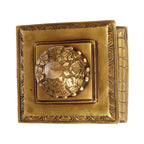 ARTVARKO Handcrafted Full Brass Temple Pooja Mandir for Living Room Pooja Ghar Decoration Religious Home Décor 13 Inch.