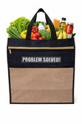 Canvas Shopping Bag Big Heavy Duty Large Eco Cotton Cloth Grocery Shopping Bag for Men Ladies Vegetable Milk Fruits with Hand Carry Handle Lunch Box Jhola Tote Bags Large Size 52x43x23