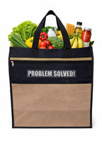 Canvas Shopping Bag Big Heavy Duty Large Eco Cotton Cloth Grocery Shopping Bag for Men Ladies Vegetable Milk Fruits with Hand Carry Handle Lunch Box Jhola Tote Bags Large Size 52x43x23