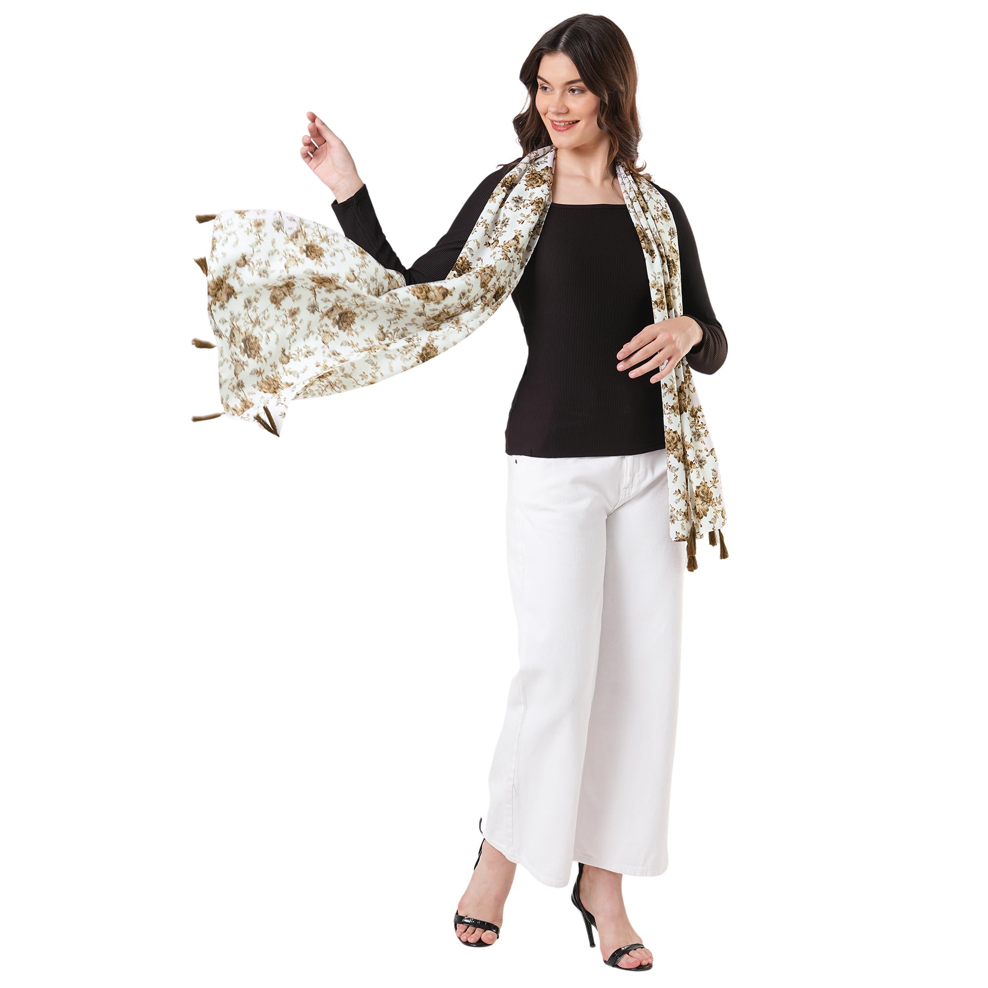 SAHIL SCARF Women Lightweight Scarf | 180 x 55 cm | Soft, Comfortable & Breathable | All Season Scarf