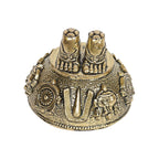 ARTVARKO Brass Lord Balaji Charan Venkateswara Feet Vishnu with Shanku & Chakra Namam Divine Blessings from Tirupati 2 Inch
